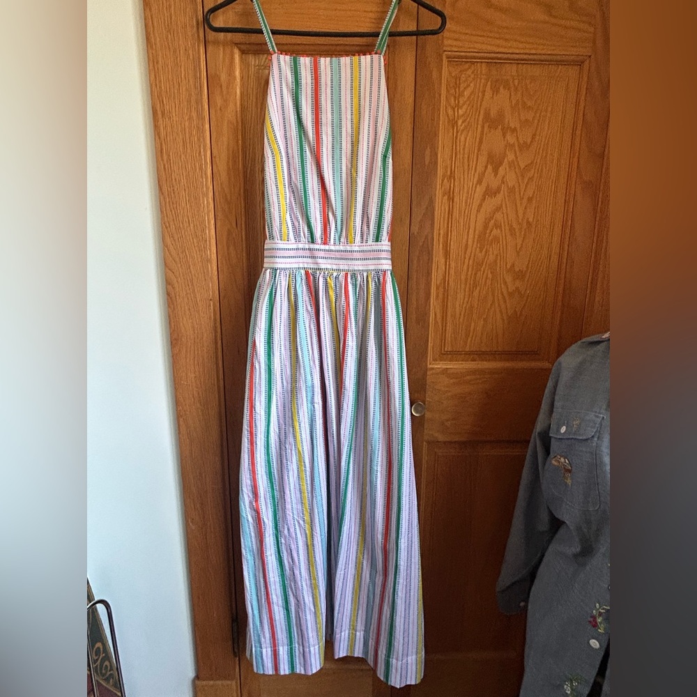 Boden Colorful Striped Casual Dress